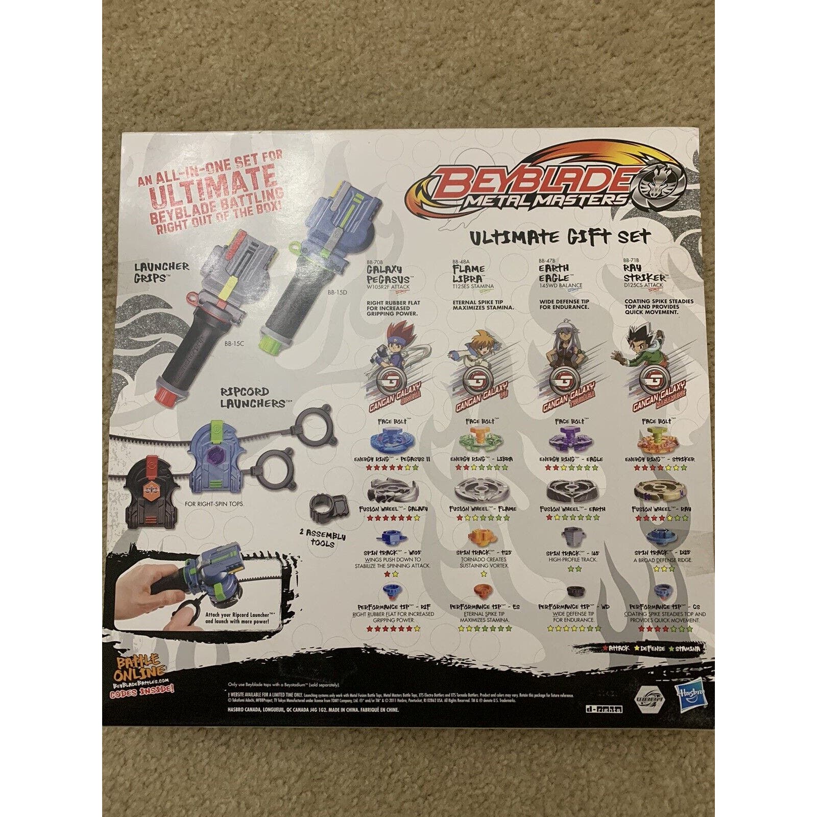HASBRO Beyblade Metal Fight / Masters Ultimate Gift Set Gangan Galaxy Team - NEW - Image 10