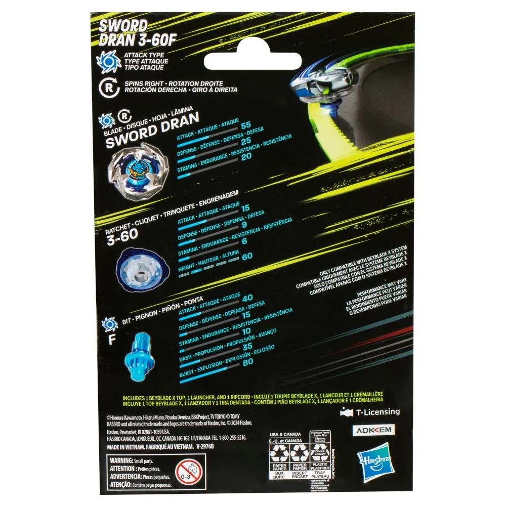 Hasbro Beyblade X | Starter Sword Dran 3-60F | F9580 - Image 3