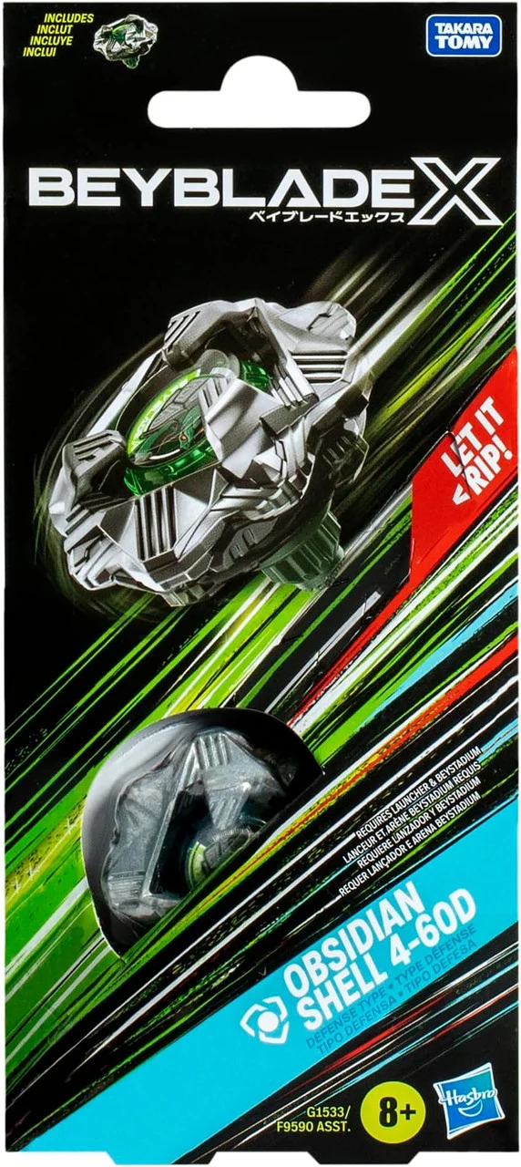 Hasbro Beyblade X | Booster Black Obsidian Shell 4-60D