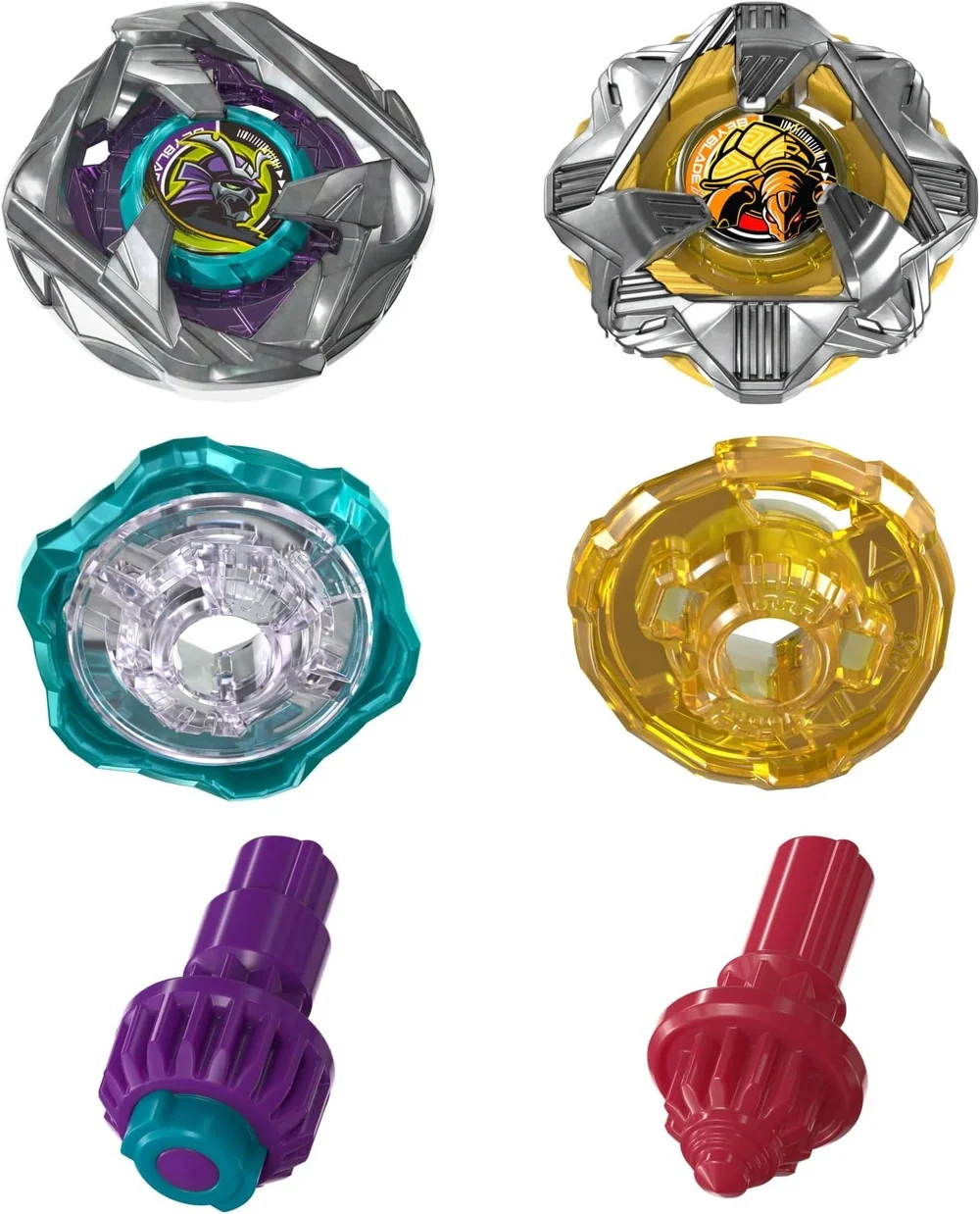 Hasbro Beyblade X | Calibur Samurai & Obsidian Shell Dual Pack | G2754 - Image 3