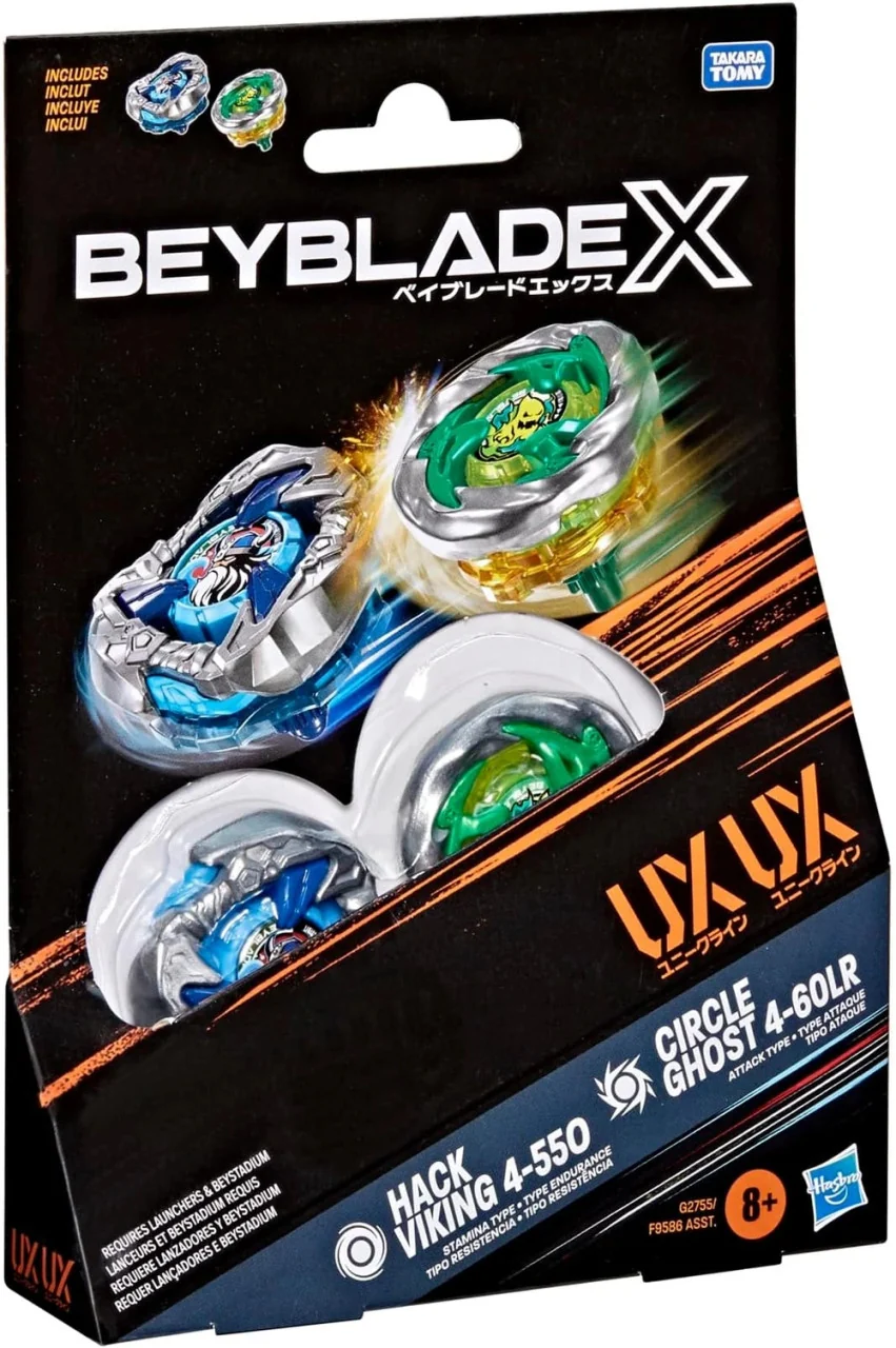 Hasbro Beyblade X | Hack Viking & Circle Ghost Dual Pack | G2755