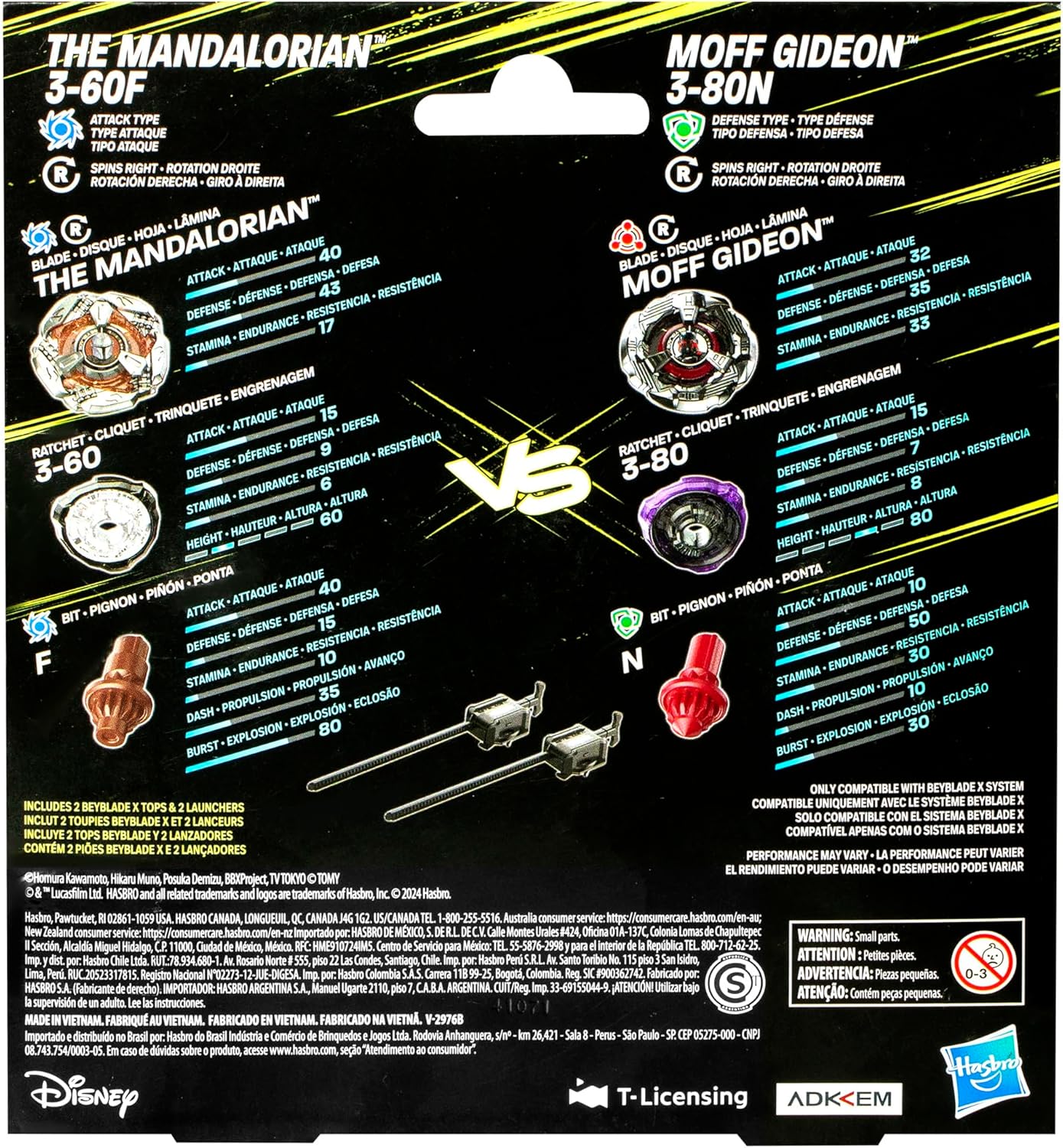 Hasbro Beyblade X | The Mandalorian 3-60F and Moff Gideon 3-80N | G9589 - Image 4