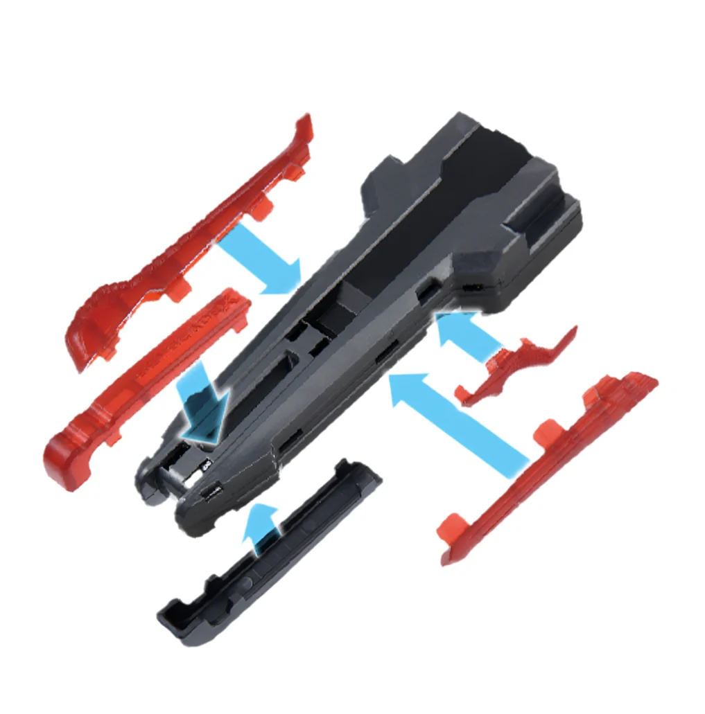Takara Tomy Beyblade X | BX-41 Rubber Custom Grip (Gun Metal Version) - Image 2