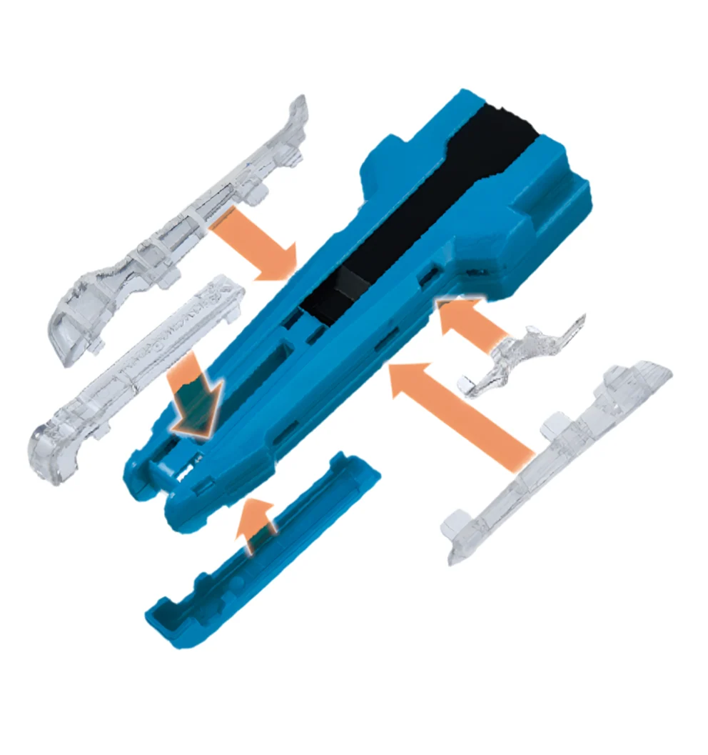 Takara Tomy Beyblade X | BX-42 Rubber Custom Grip (Blue Version) - Image 2